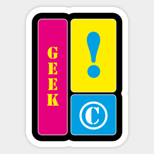 I am a geek Sticker